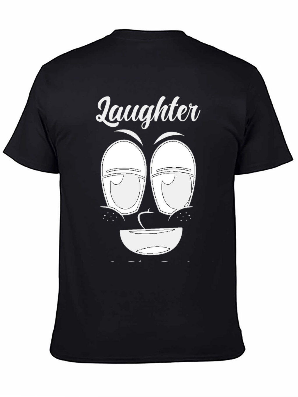 Laughter Face Graphic Tee - Unique Design Soft Cotton
