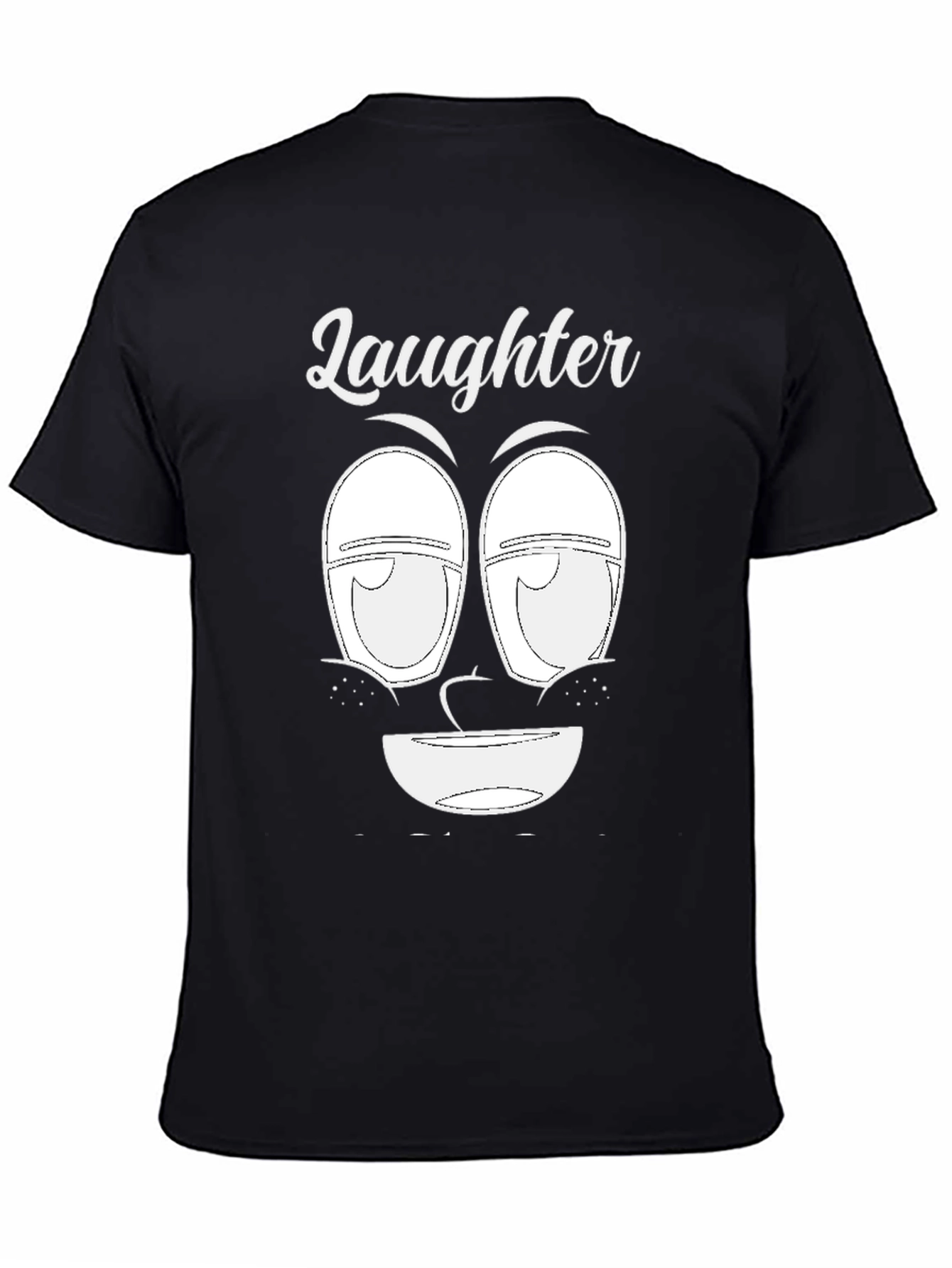 Laughter Face Graphic Tee - Unique Design Soft Cotton