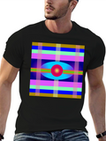 Abstract Pattern Graphic Tee - Stylish Design