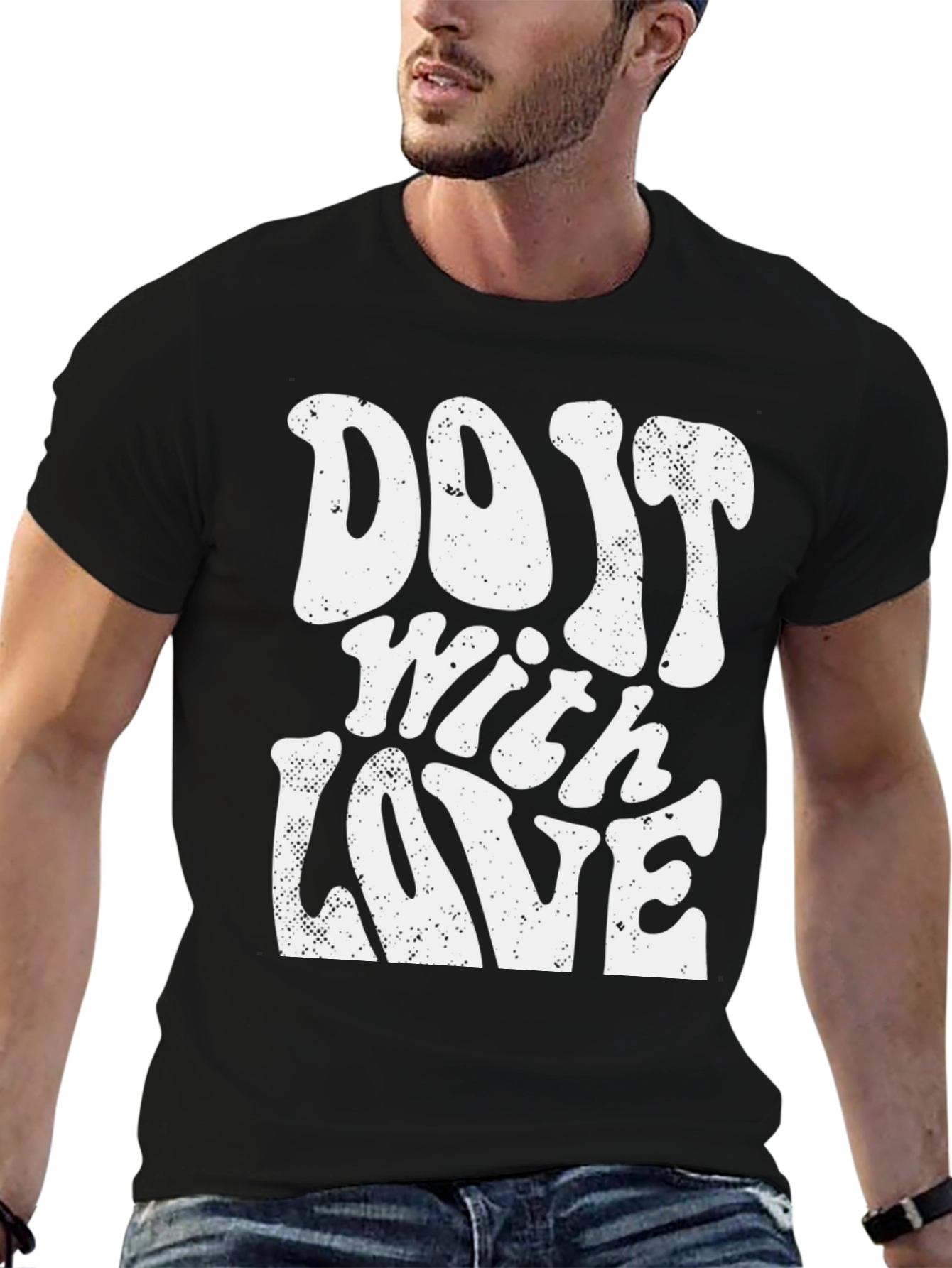 Do It With Love Graphic T-Shirt - Black
