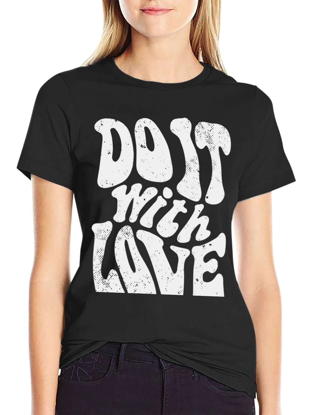 Do It With Love Graphic T-Shirt - Black
