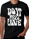 Do It With Love Graphic T-Shirt - Black