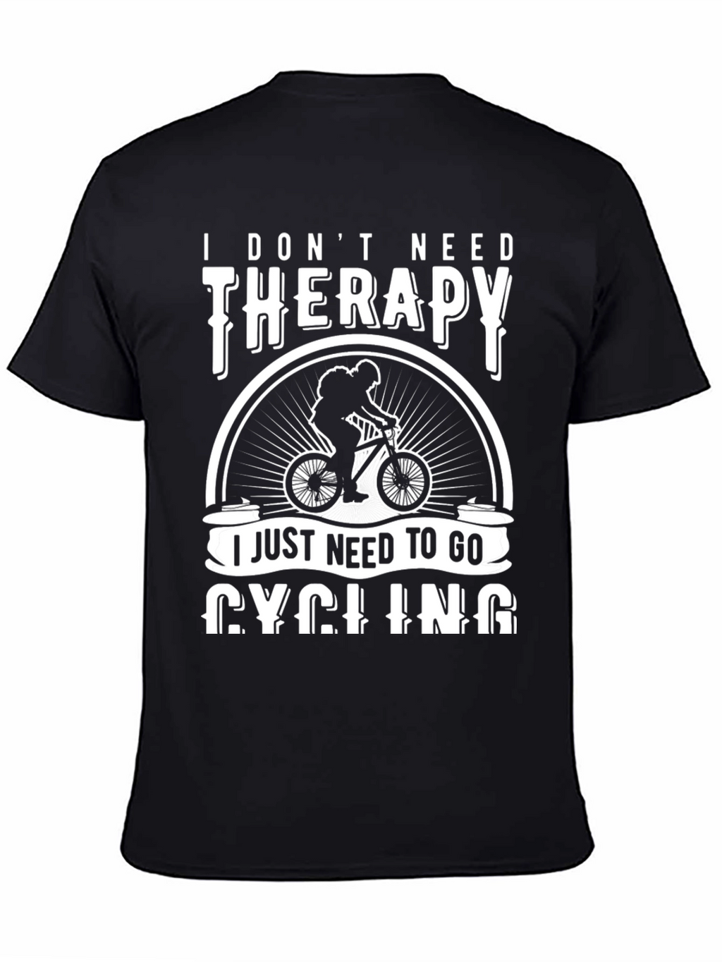 Cycling Therapy T-Shirt: Ride Your Way to Happiness