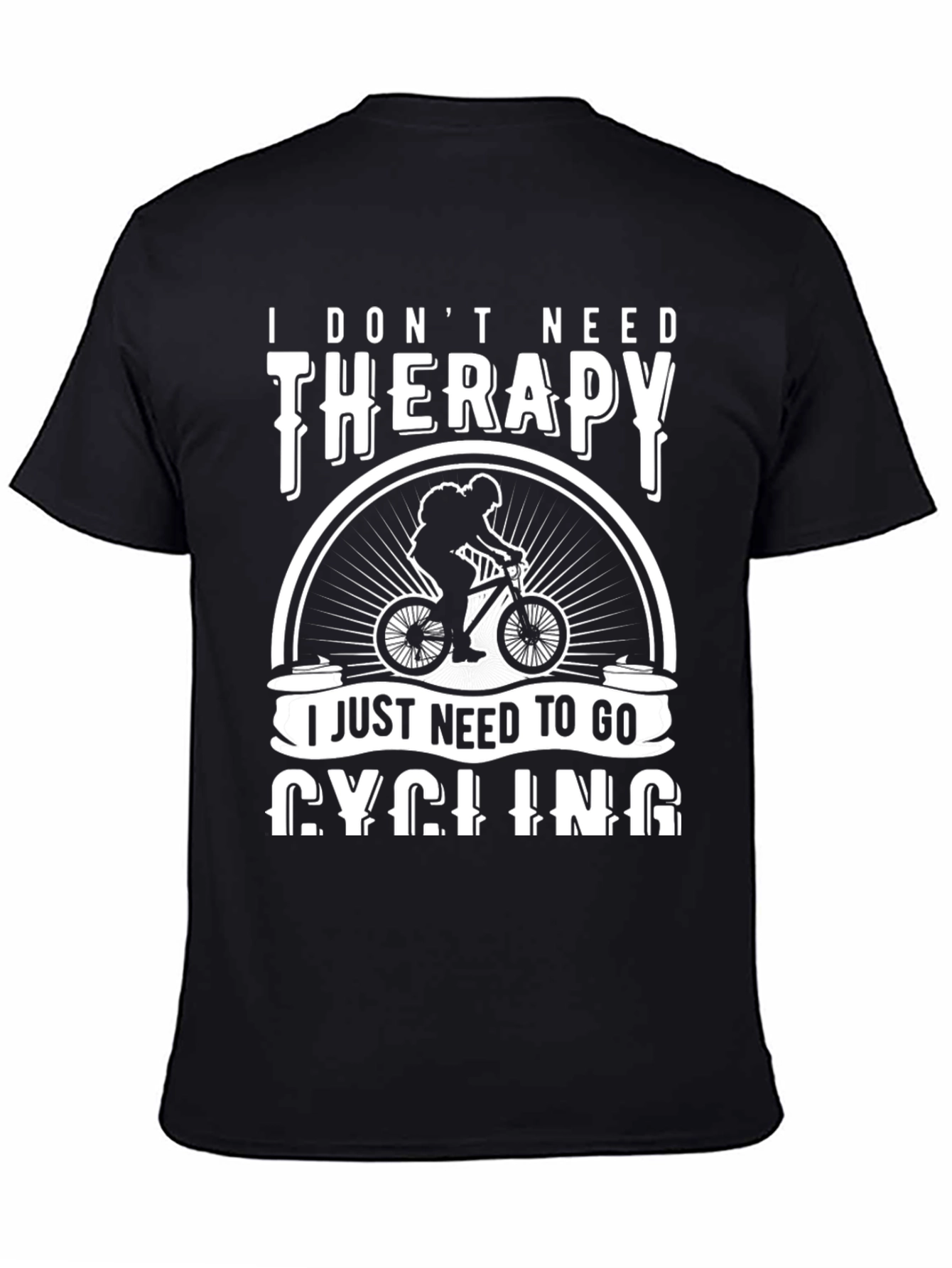 Cycling Therapy T-Shirt: Ride Your Way to Happiness