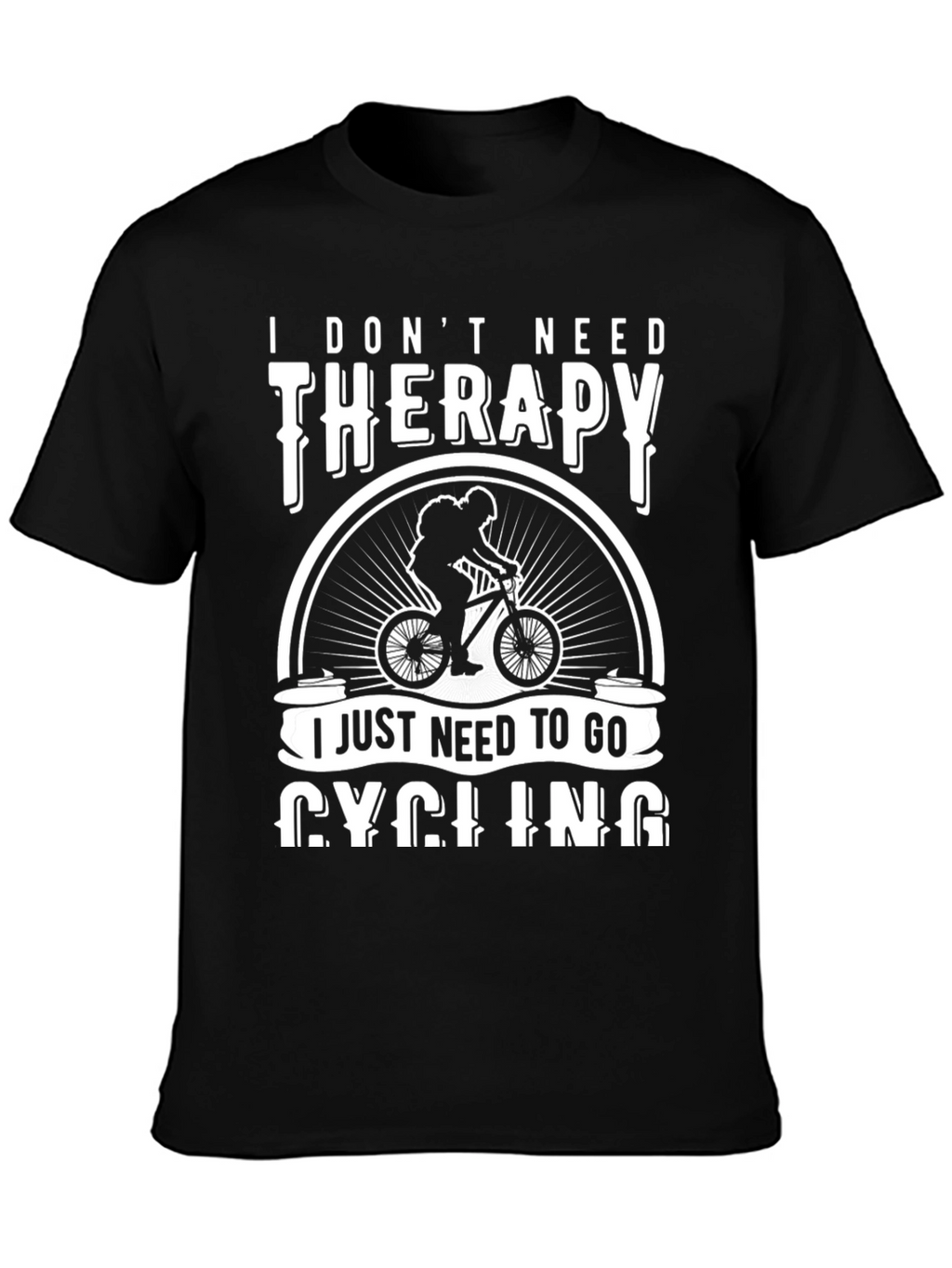 Cycling Therapy T-Shirt: Ride Your Way to Happiness
