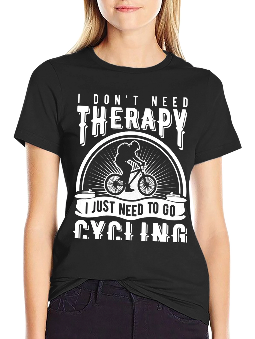 Cycling Therapy T-Shirt: Ride Your Way to Happiness