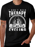 Cycling Therapy T-Shirt: Ride Your Way to Happiness