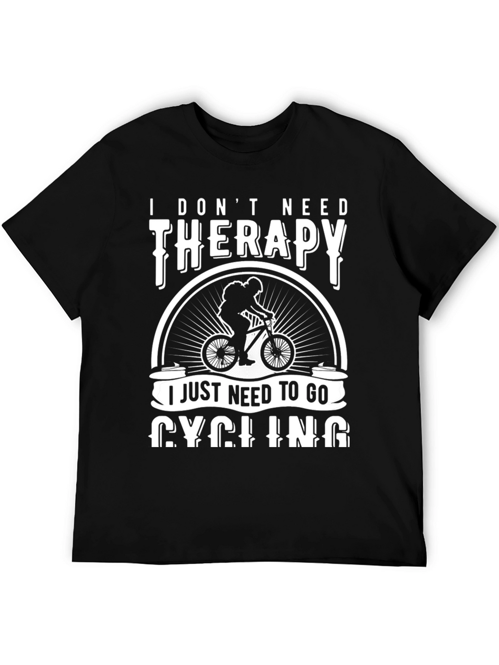 Cycling Therapy T-Shirt: Ride Your Way to Happiness