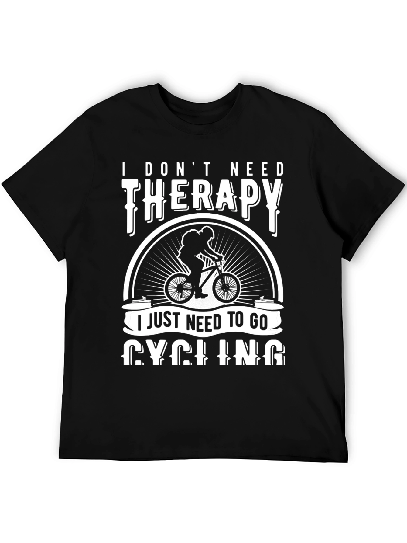 Cycling Therapy T-Shirt: Ride Your Way to Happiness