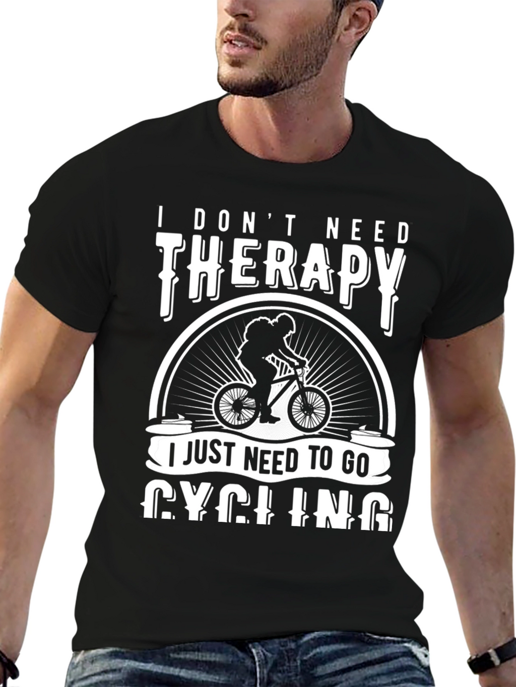 Cycling Therapy T-Shirt: Ride Your Way to Happiness
