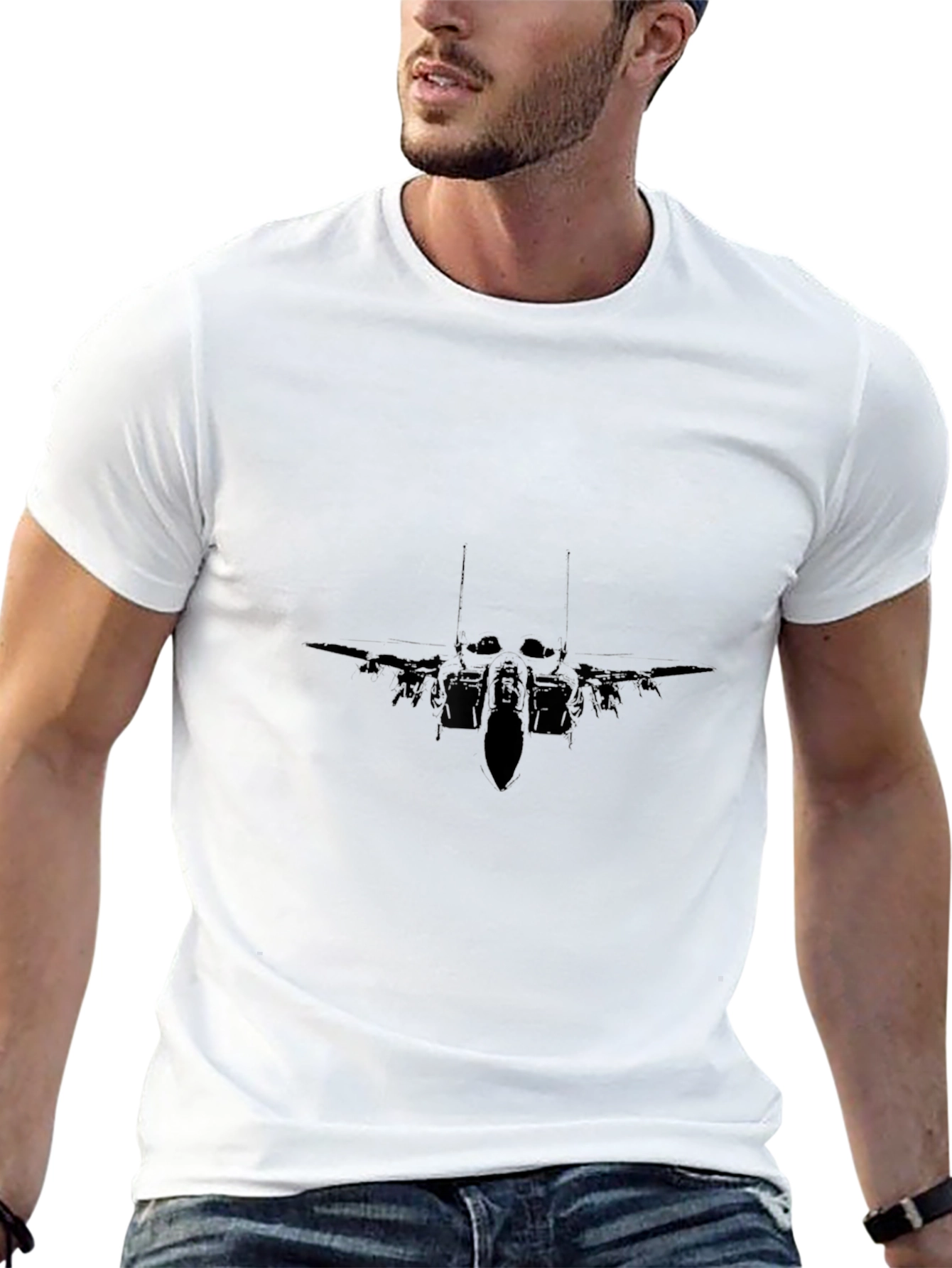 Stealth Jet Black T-Shirt - Cool Graphic Tee