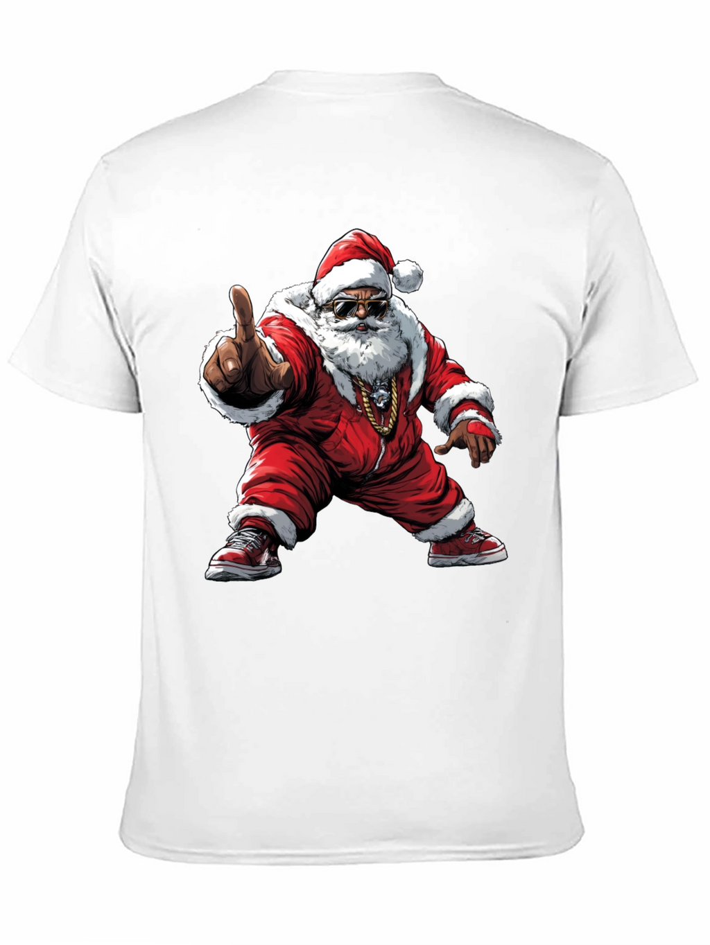 Cool Santa Black T-Shirt