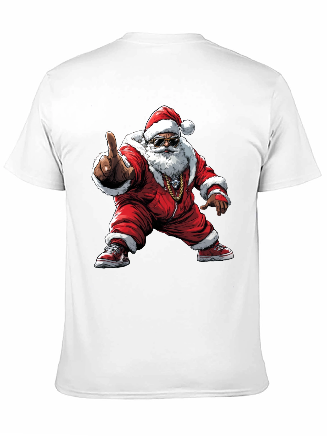 Cool Santa Black T-Shirt