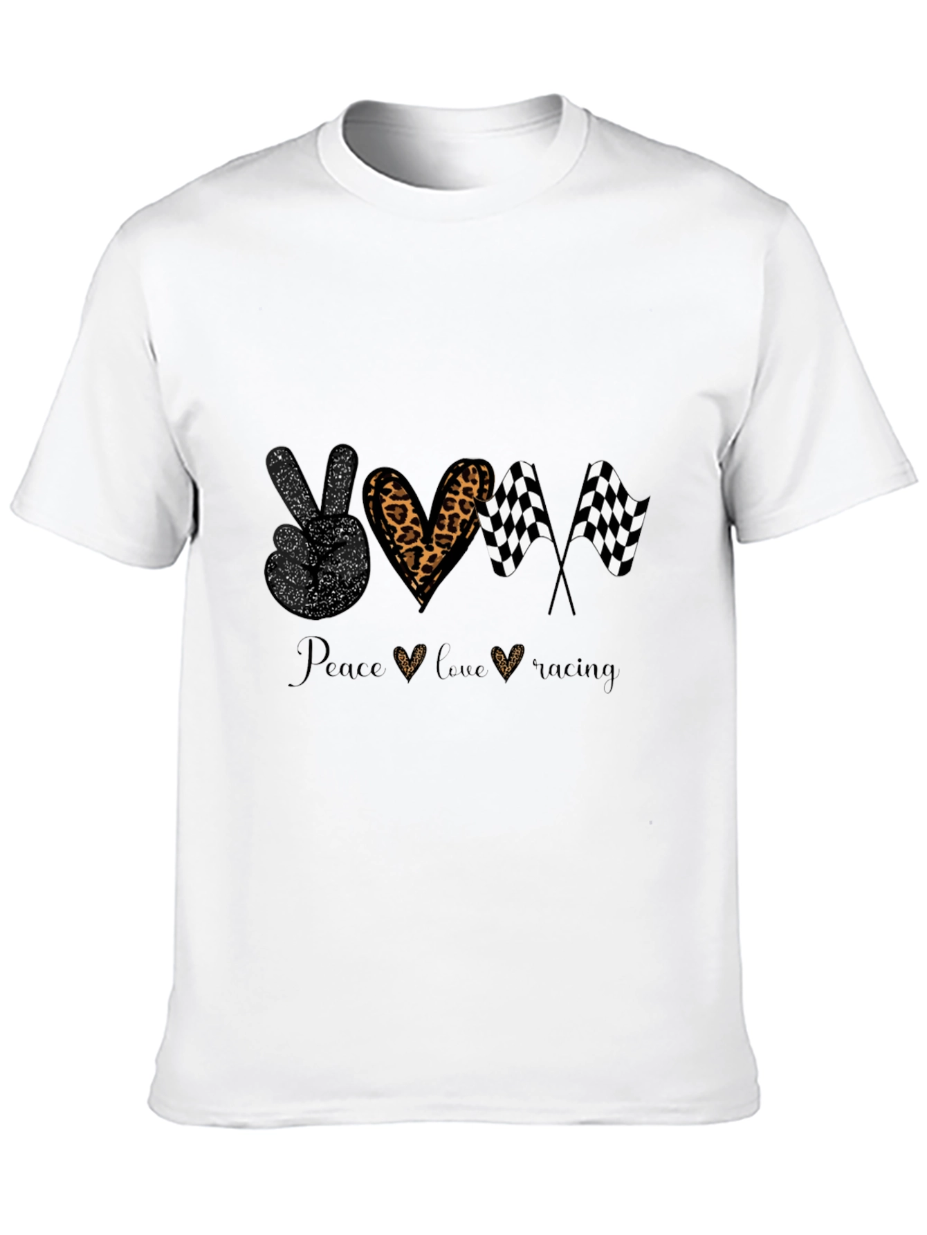 Peace Love Racing T-Shirt - Black