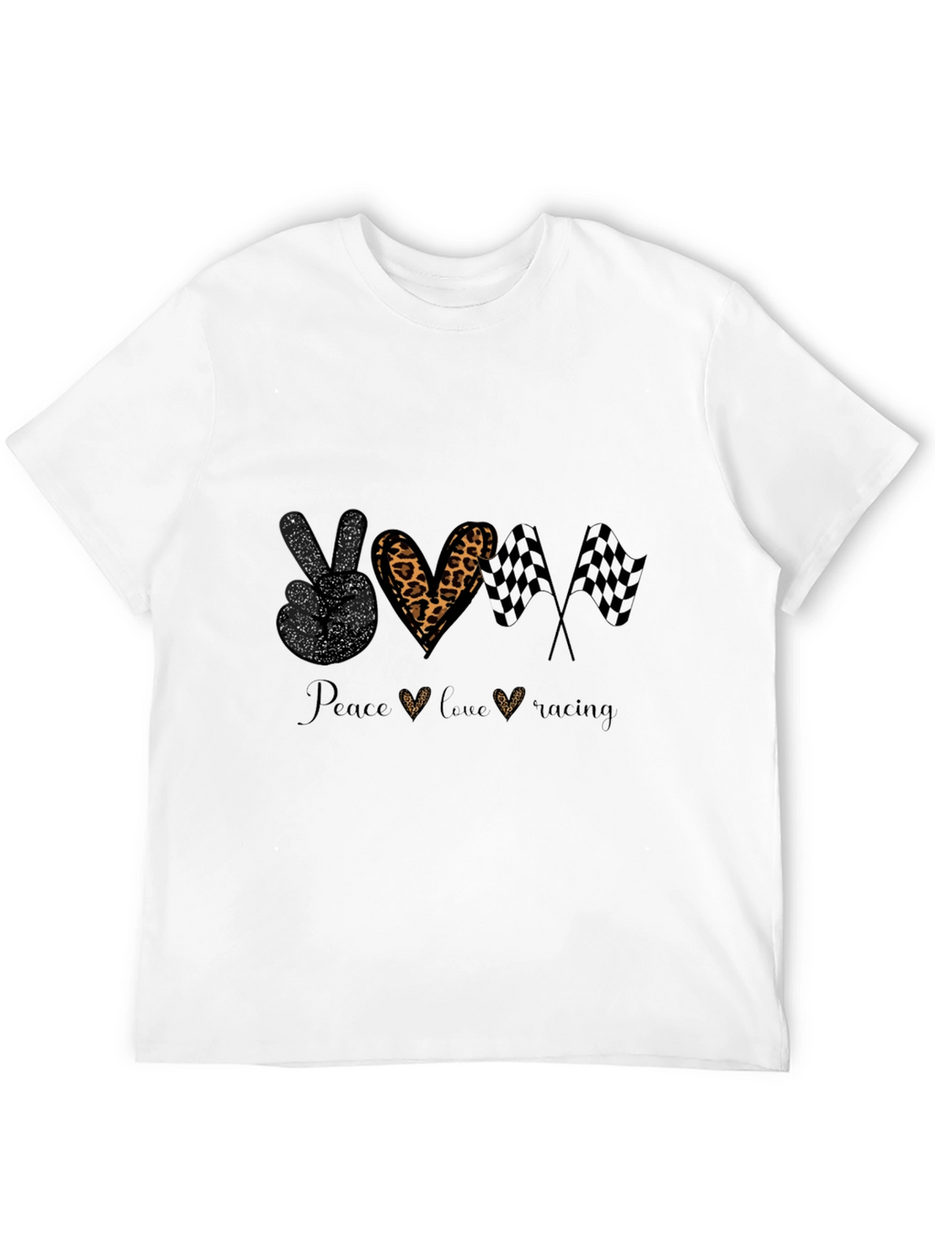 Peace Love Racing T-Shirt - Black