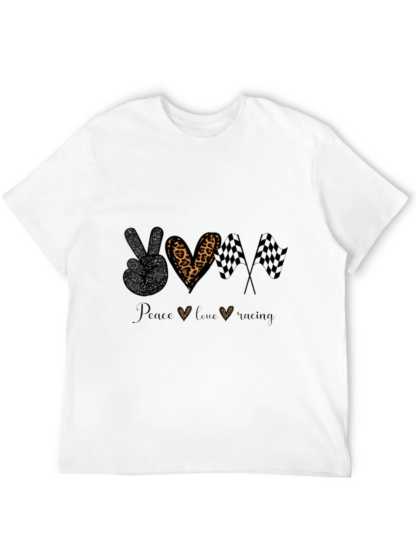Peace Love Racing T-Shirt - Black