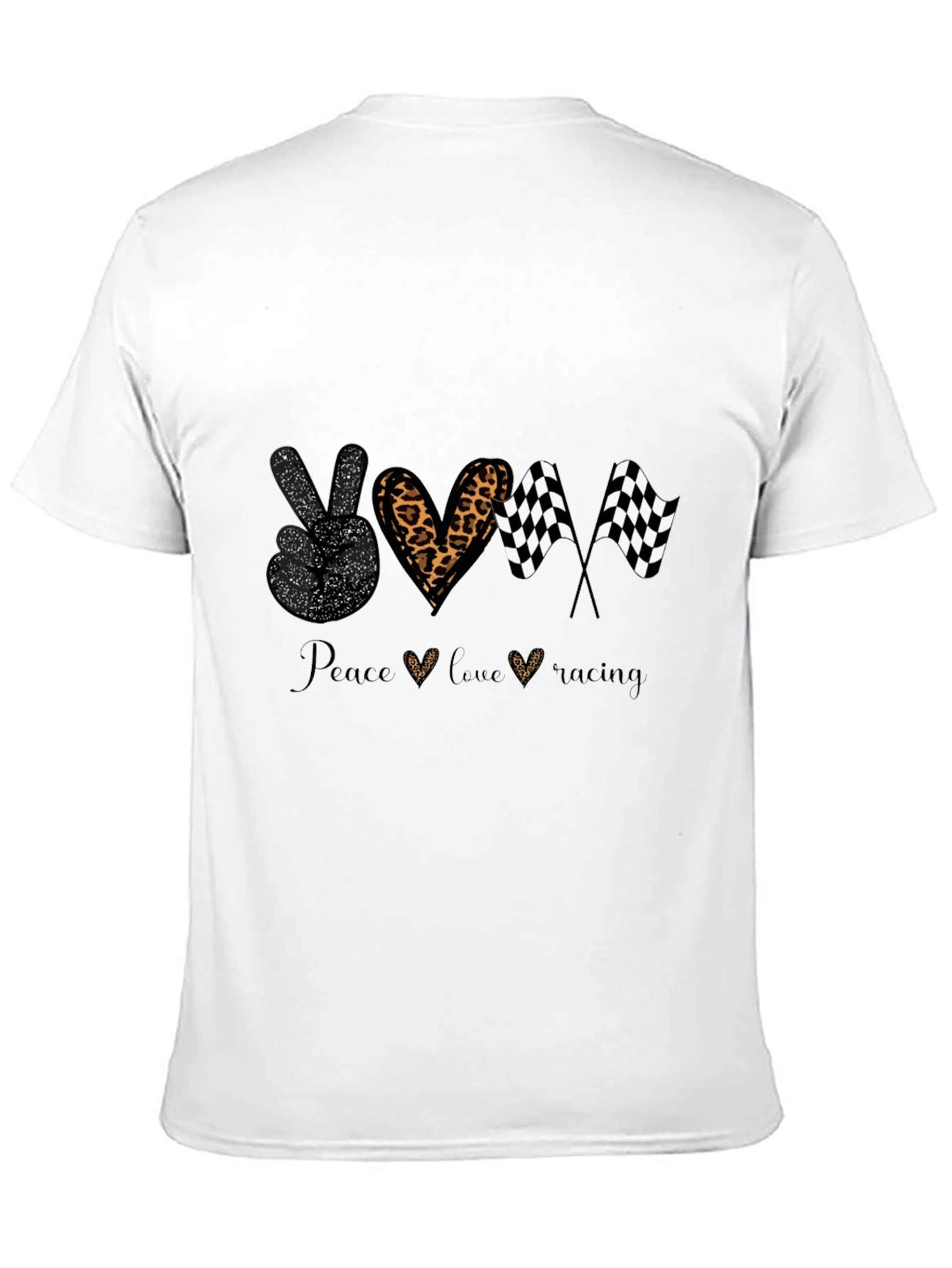 Peace Love Racing T-Shirt - Black