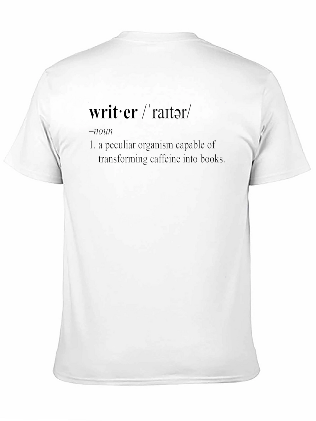 Writer Definition Black T-Shirt - Caffeine to Books
