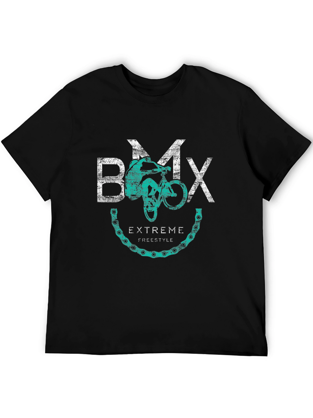 BMX Extreme Freestyle Black Graphic Tee