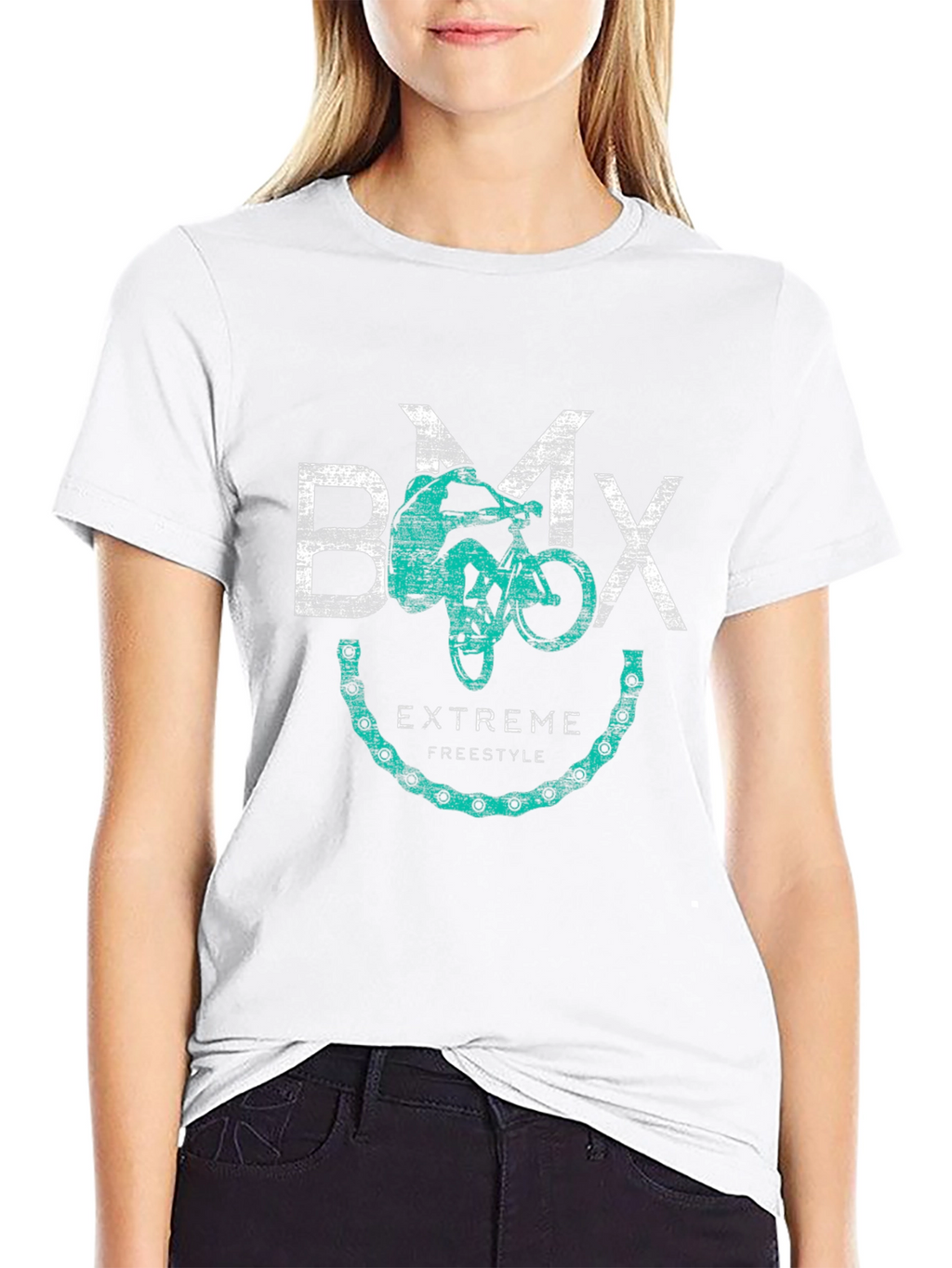 BMX Extreme Freestyle Black Graphic Tee