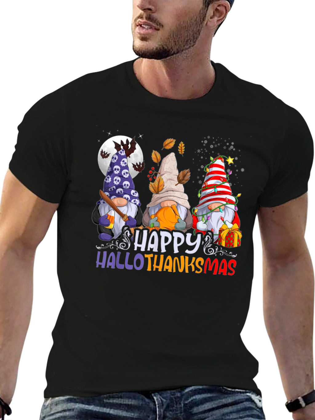 Hallow Thanksmas Gnome T-Shirt