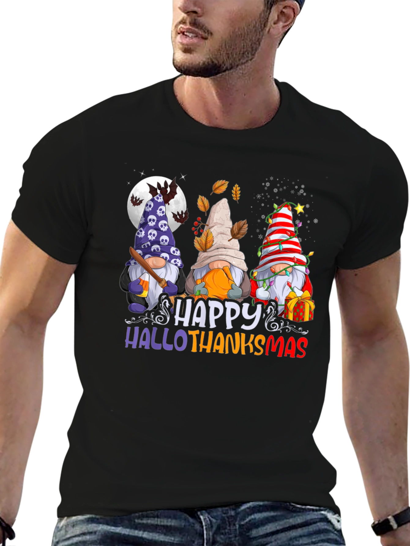 Hallow Thanksmas Gnome T-Shirt
