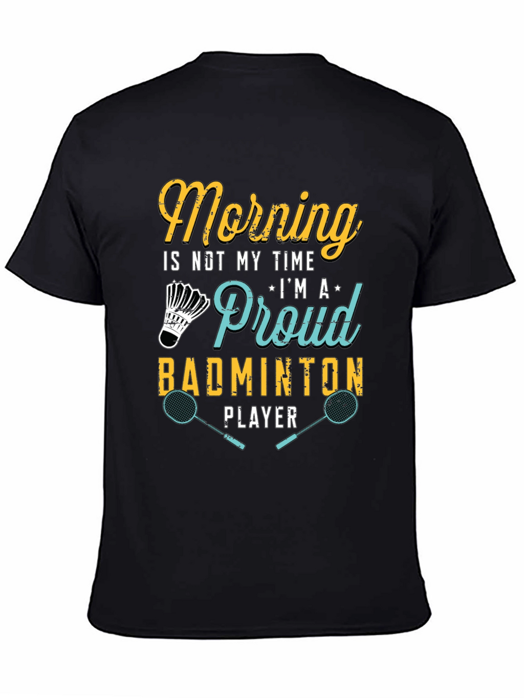 Proud Badminton Player Graphic T-Shirt
