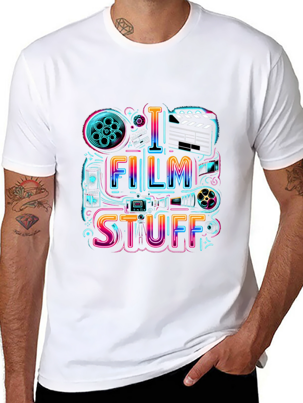 I Film Stuff Graphic T-Shirt - Movie Lover Tee