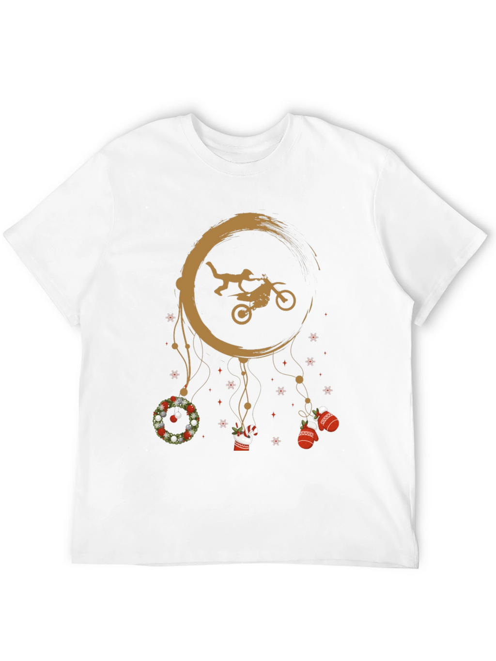 Motocross Christmas Dreamcatcher T-Shirt