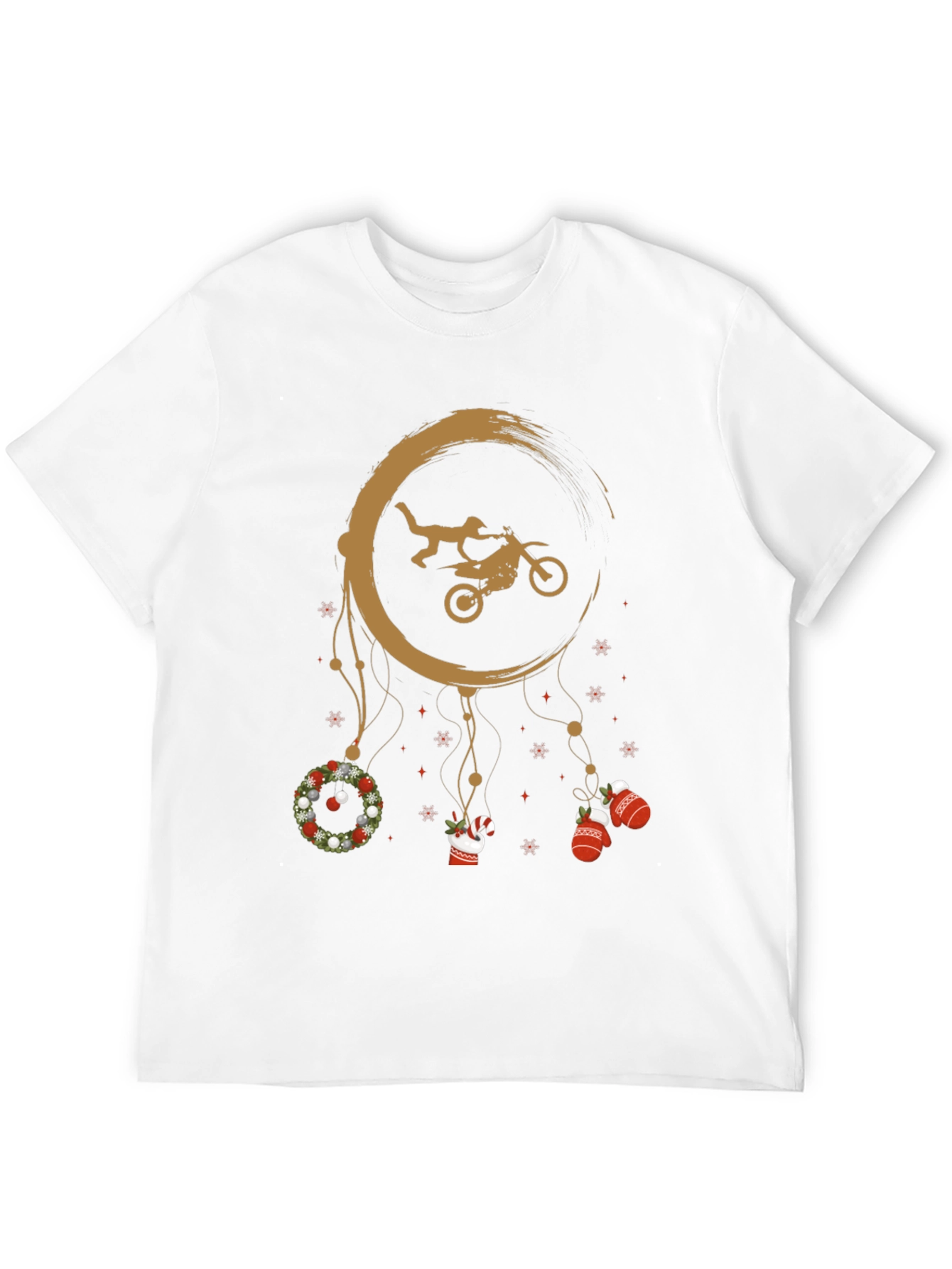 Motocross Christmas Dreamcatcher T-Shirt