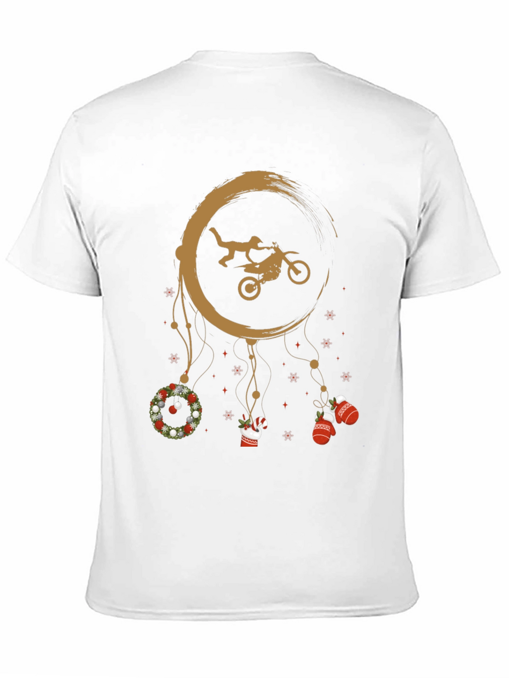 Motocross Christmas Dreamcatcher T-Shirt