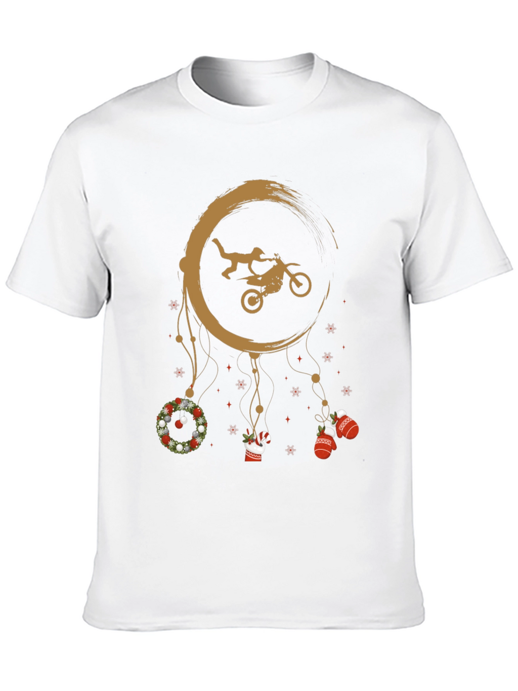 Motocross Christmas Dreamcatcher T-Shirt