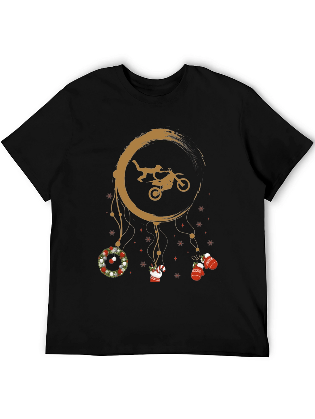 Motocross Christmas Dreamcatcher T-Shirt