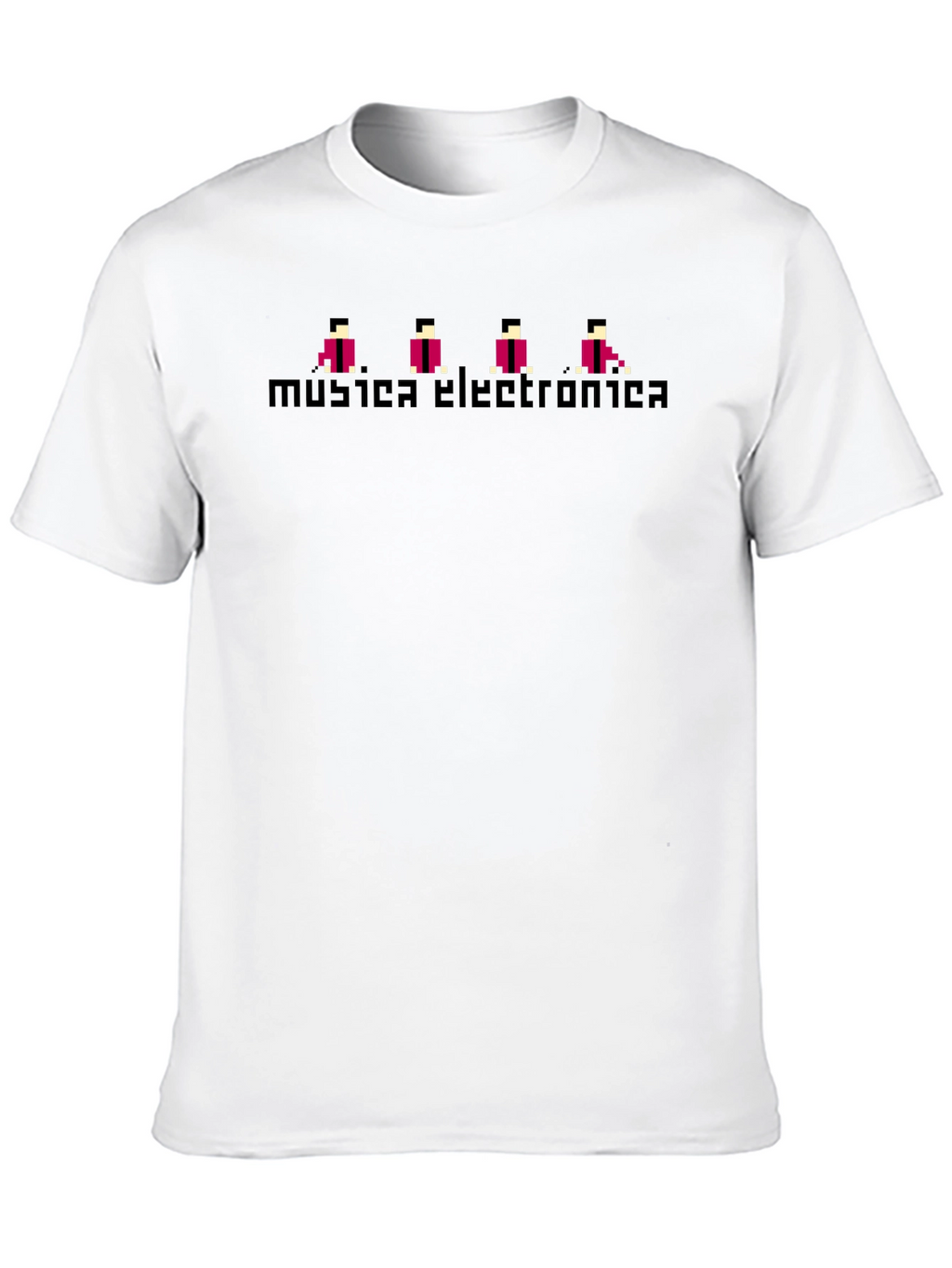 Retro Musica Electronica Black T-Shirt