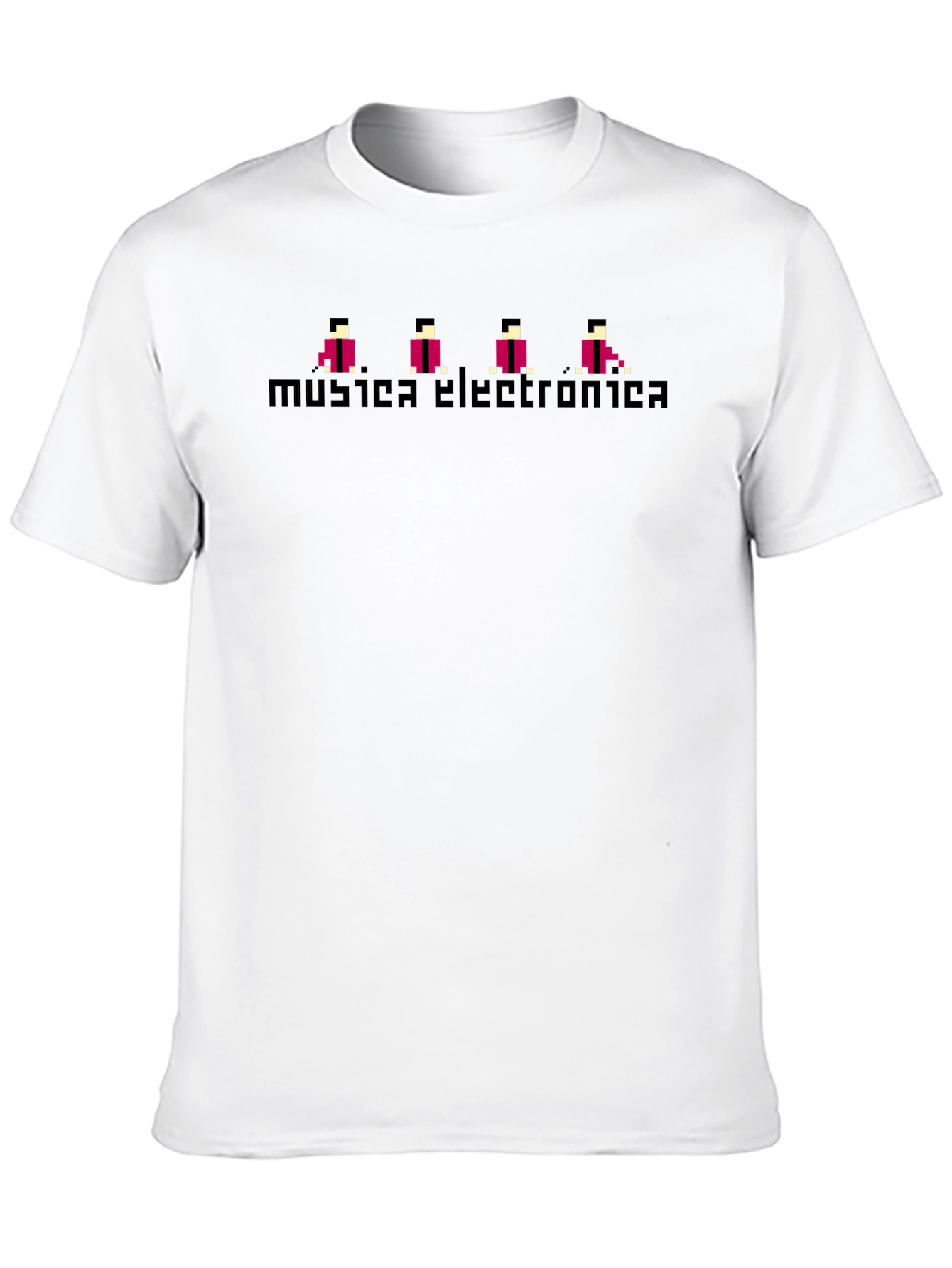 Retro Musica Electronica Black T-Shirt