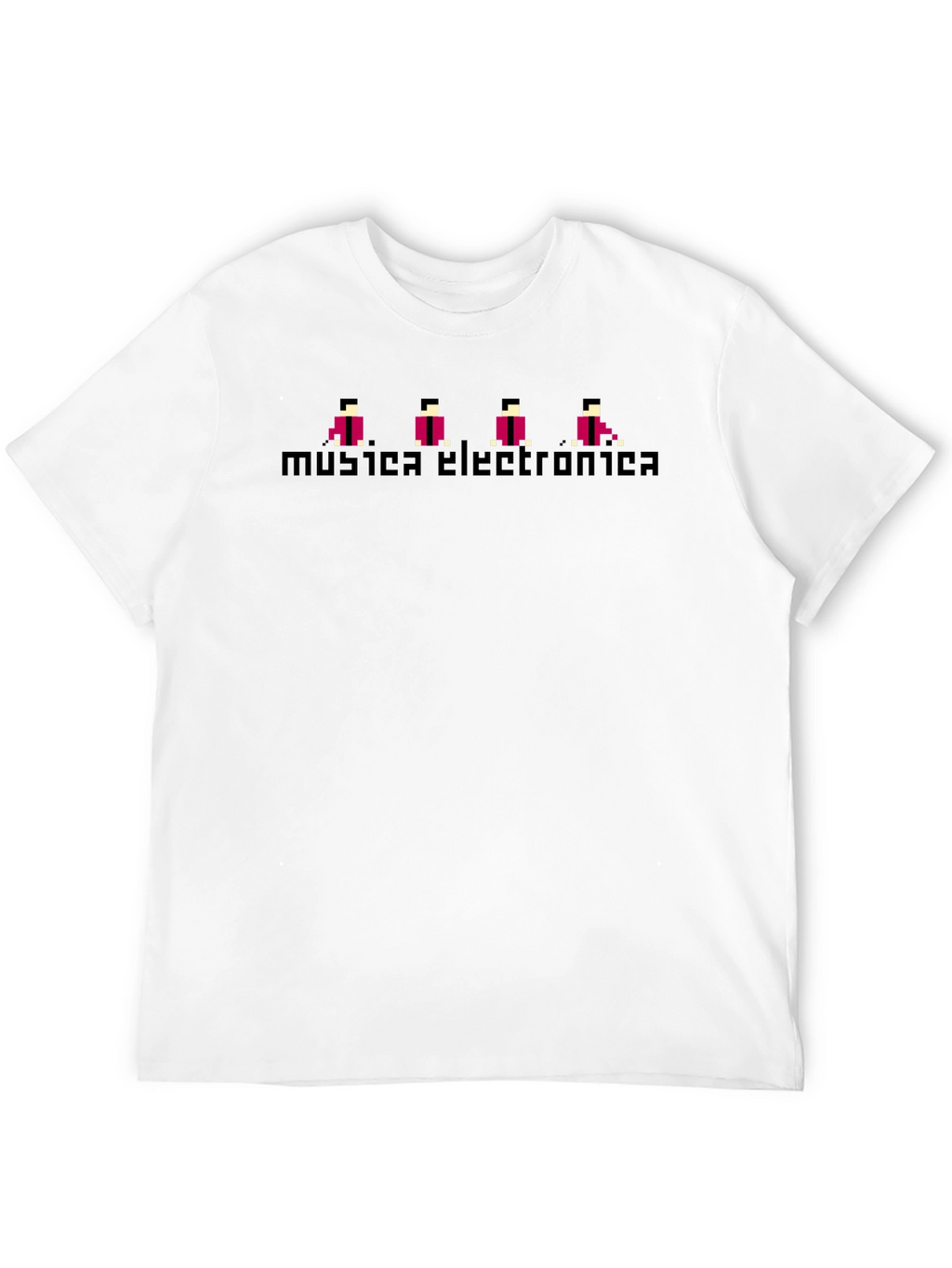 Retro Musica Electronica Black T-Shirt