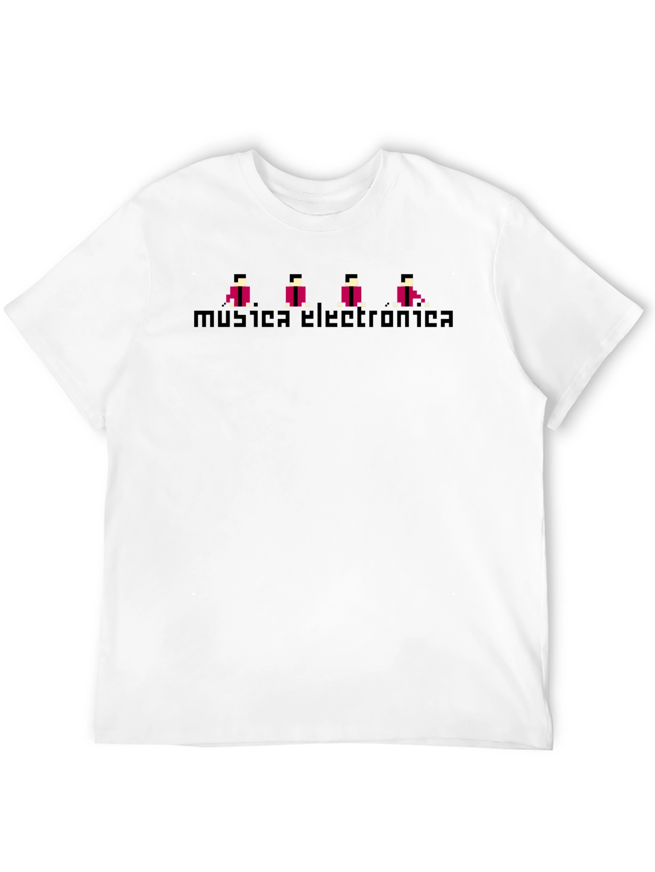 Retro Musica Electronica Black T-Shirt