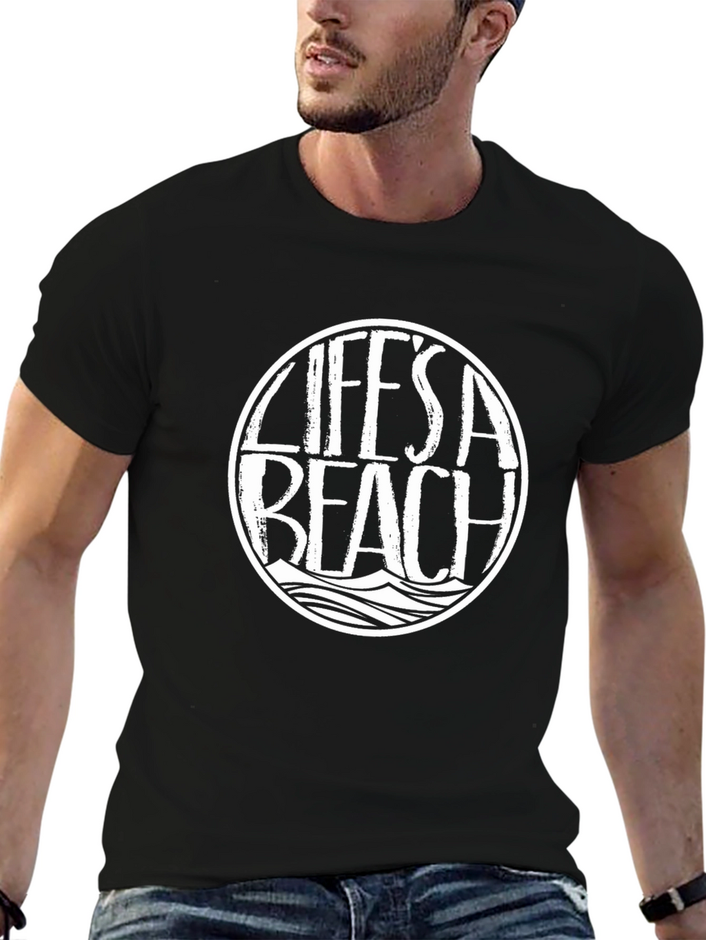 Lifes a Beach Graphic Tee - Premium Comfort