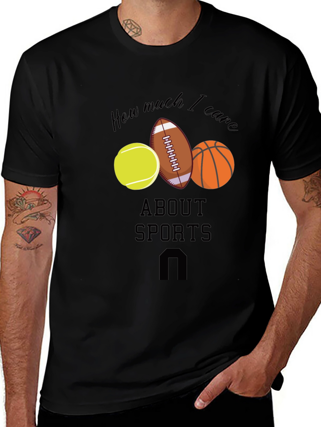 Sports Fan T-Shirt: How Much I Care