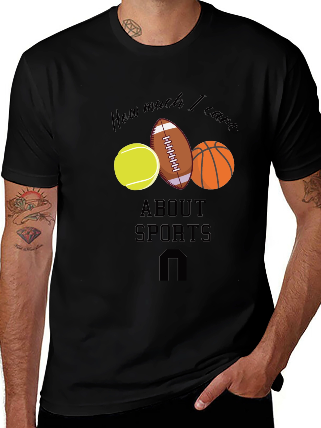 Sports Fan T-Shirt: How Much I Care
