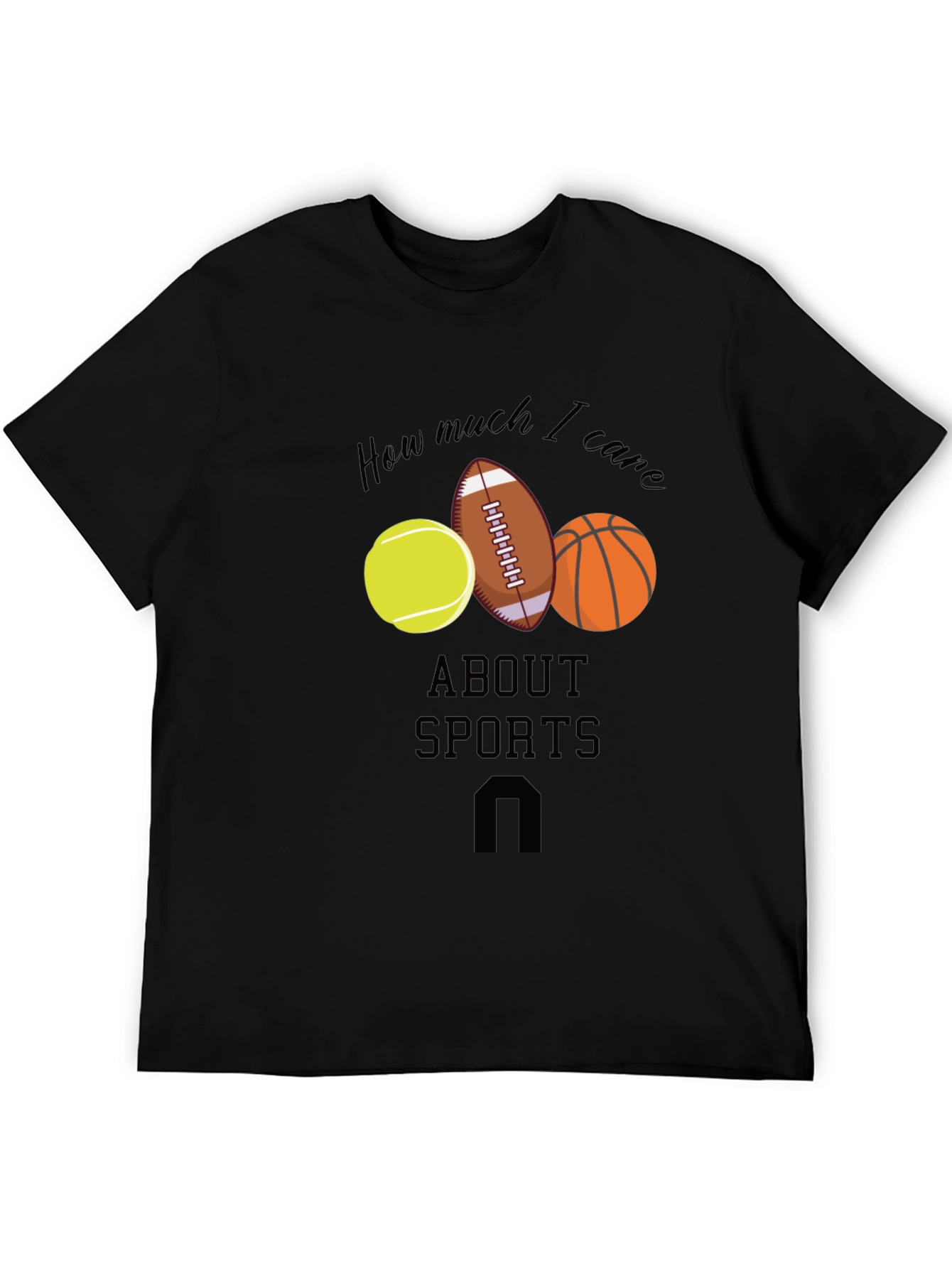 Sports Fan T-Shirt: How Much I Care