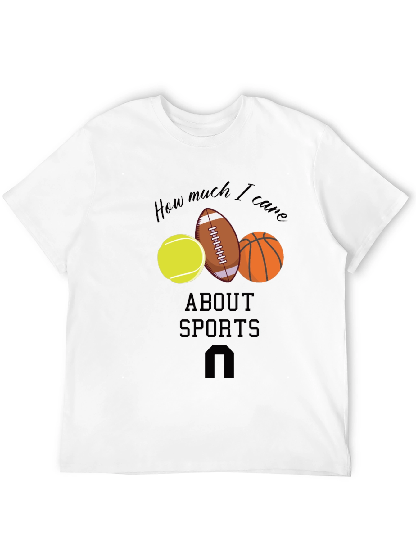 Sports Fan T-Shirt: How Much I Care