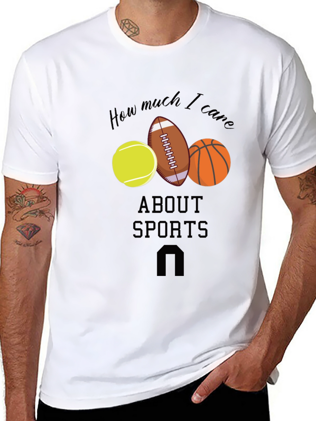 Sports Fan T-Shirt: How Much I Care