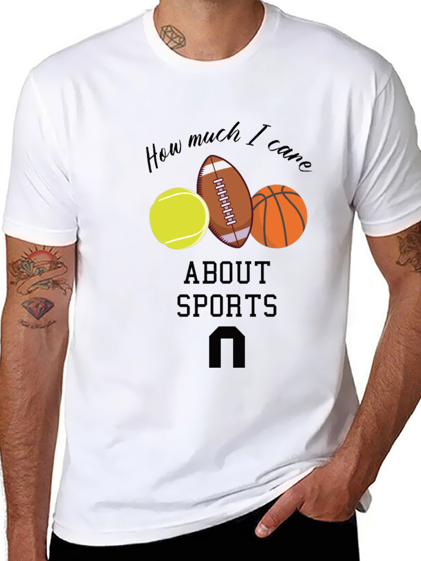 Sports Fan T-Shirt: How Much I Care