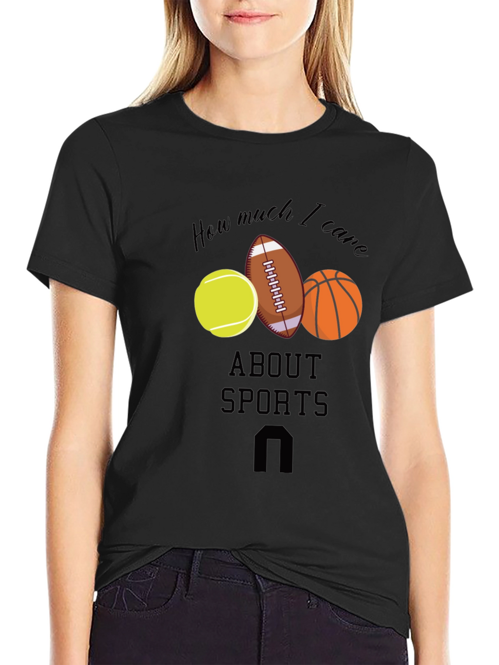 Sports Fan T-Shirt: How Much I Care