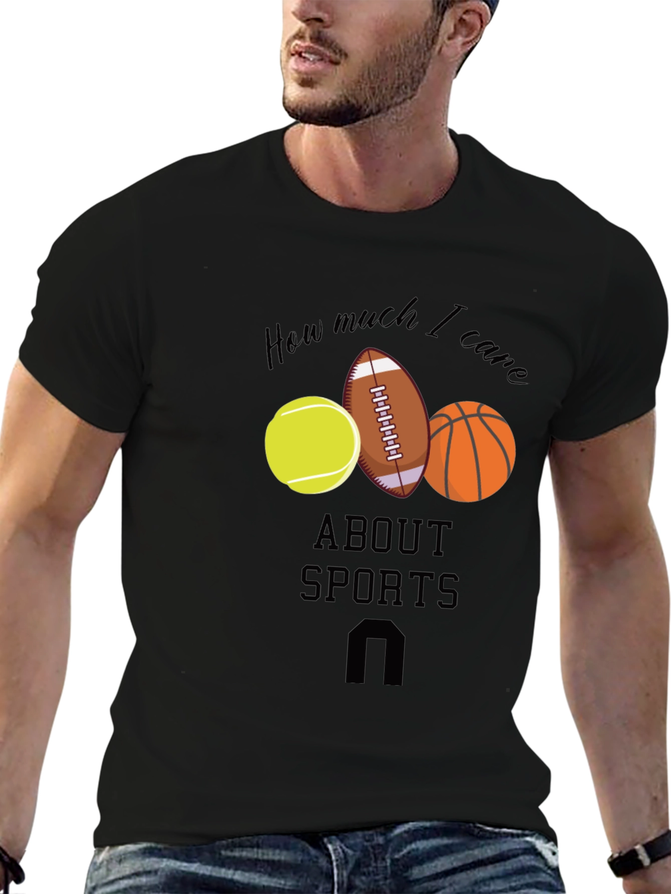 Sports Fan T-Shirt: How Much I Care