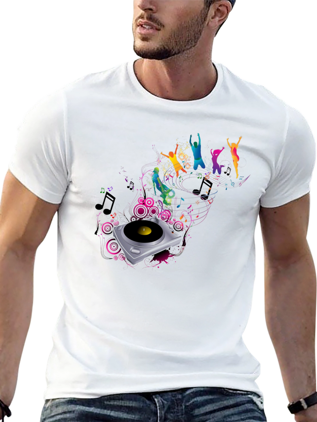 Music Themed Graphic T-Shirt