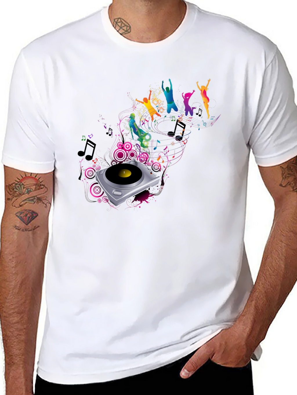 Music Themed Graphic T-Shirt