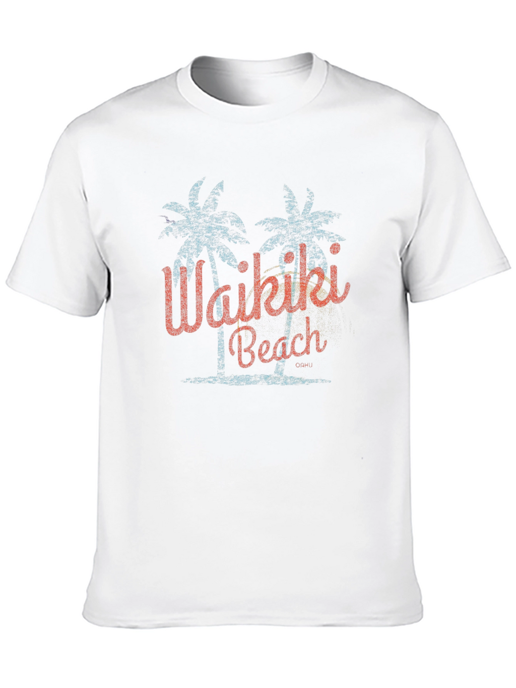 Waikiki Beach Retro Graphic T-Shirt