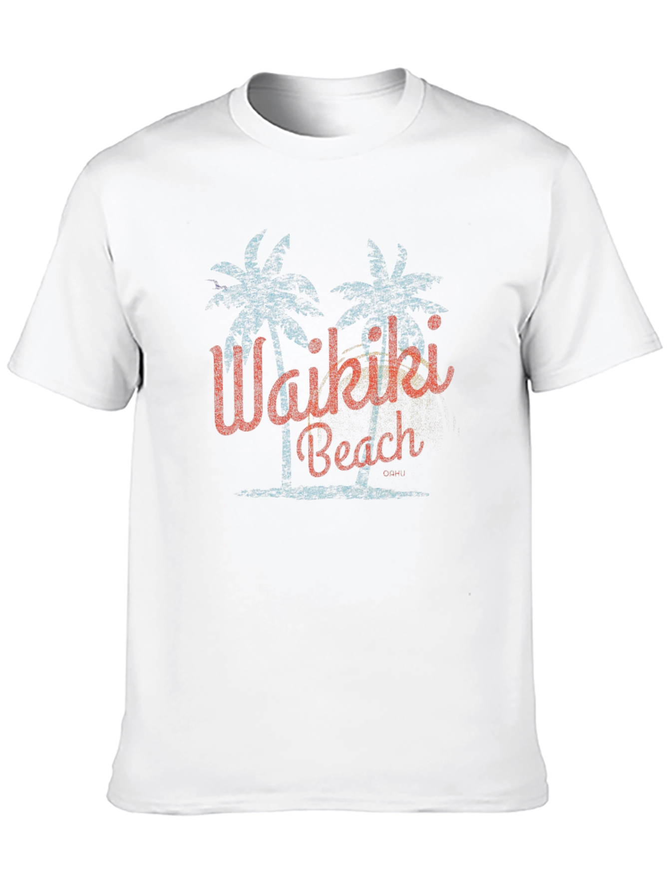 Waikiki Beach Retro Graphic T-Shirt